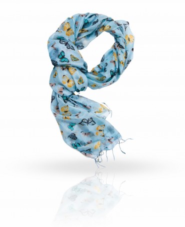 Палантин Женский S-BUTTERFLY/BLUE